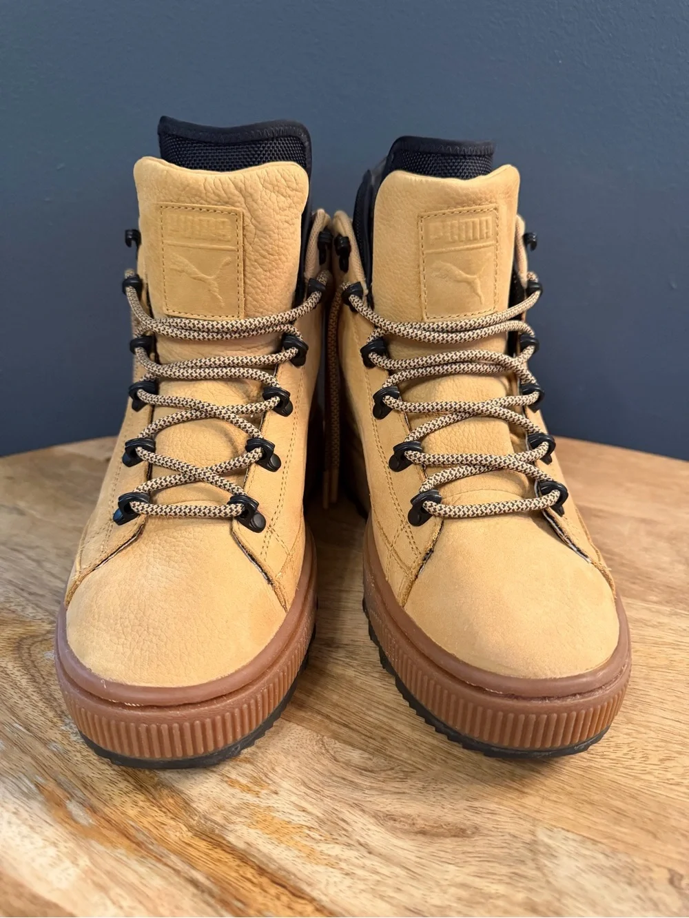 Puma Men's Wheat Nubuck High-Top Boots. Never used, no box. Size 7.5